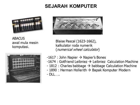 SEJARAH KOMPUTER ABACUS awal mula mesin komputasi.