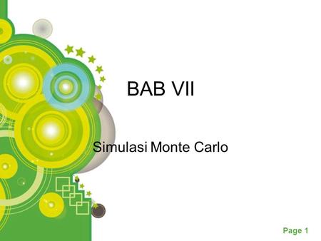 BAB VII Simulasi Monte Carlo.