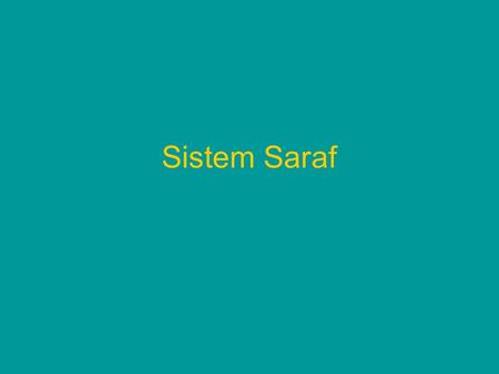 Sistem Saraf.