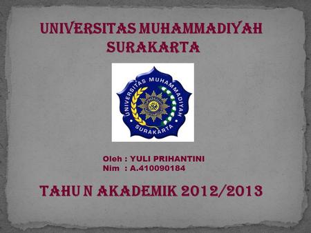 UNIVERSITAS MUHAMMADIYAH SURAKARTA