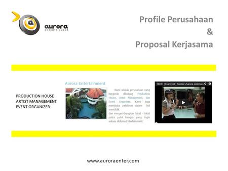 Profile Perusahaan & Proposal Kerjasama