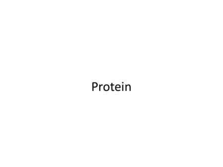 Protein. Pendahuluan Kata protein diperkenalkan Gerardus Mulder (1802- 1880): Proteos (Yuniani) yang utama atau yang didahulukan. Protein bagian dari.