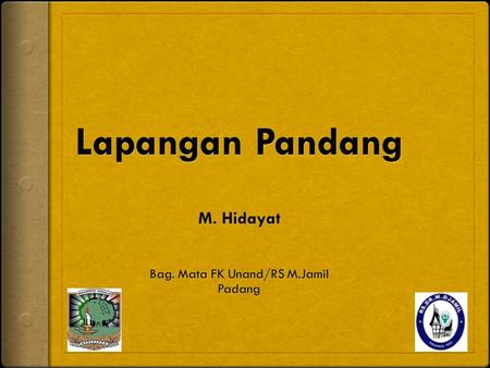 Lapangan Pandang M. Hidayat Bag. Mata FK Unand/RS M.Jamil Padang