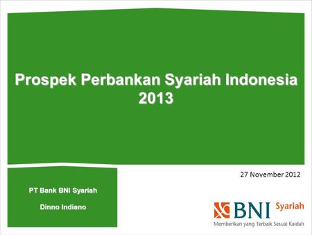 Prospek Perbankan Syariah Indonesia