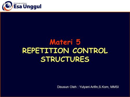 REPETITION CONTROL STRUCTURES