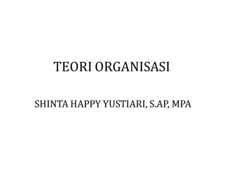 SHINTA HAPPY YUSTIARI, S.AP, MPA