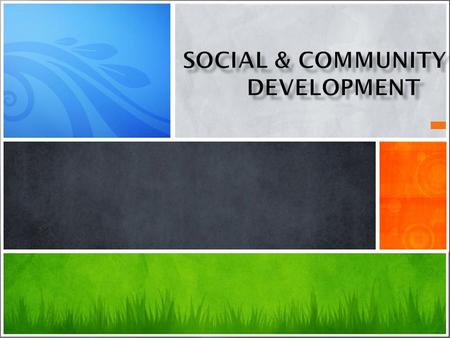 Social & Community Development