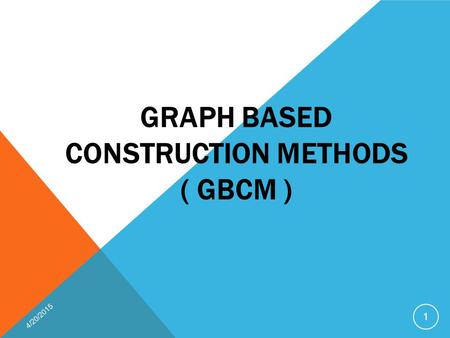 Graph Based Construction Methods ( GBCM )