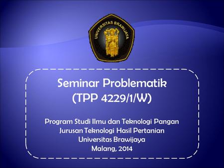 Seminar Problematik (TPP 4229/1/W)