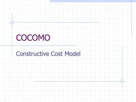 Constructive Cost Model