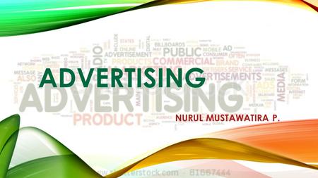 ADVERTISING NURUL MUSTAWATIRA P..