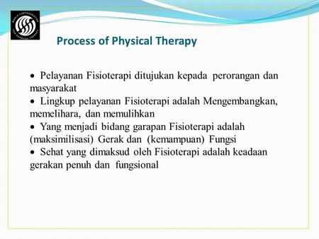 Process of Physical Therapy