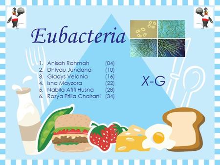 Eubacteria X-G Anisah Rahmah (04) Dhiyau Jundana (10)
