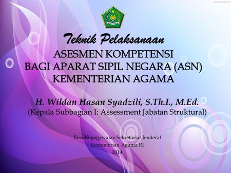 H. Wildan Hasan Syadzili, S.Th.I., M.Ed.