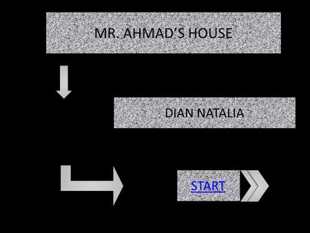 DIAN NATALIA START MR. AHMAD’S HOUSE. MENU KD INDIKATOR TUJUAN PEMBELAJARAN TUJUAN PEMBELAJARAN SK PRACTICE 1 PRACTICE 1 MATERIAL PRACTICE 2 PRACTICE.