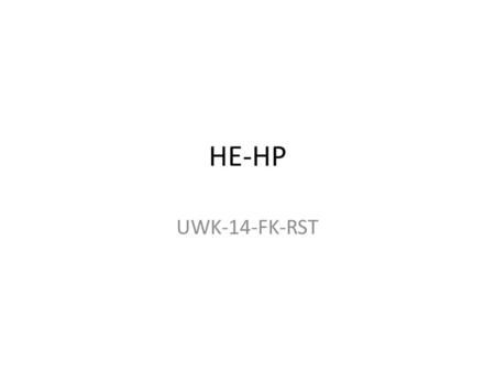 HE-HP UWK-14-FK-RST.