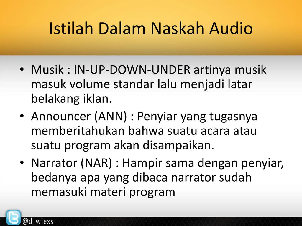 Naskah Iklan Radio Semester Genap 2013 2014 Fakultas Ilmu Komputer