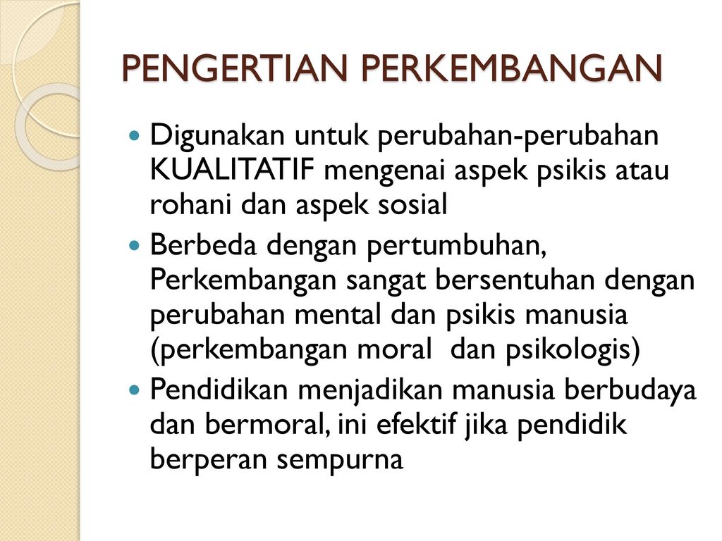 PERKEMBANGAN PESERTA DIDIK Ppt Download