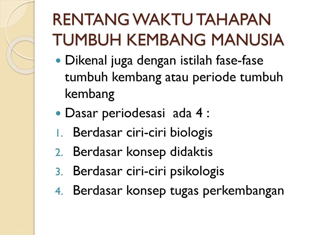 PERKEMBANGAN PESERTA DIDIK Ppt Download