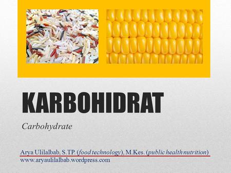 KARBOHIDRAT Carbohydrate