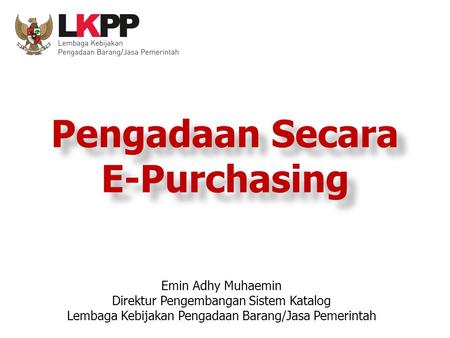 Pengadaan Secara E-Purchasing