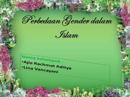Perbedaan Gender dalam Islam