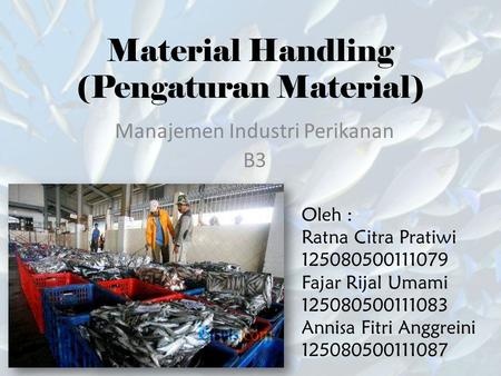 Material Handling (Pengaturan Material)