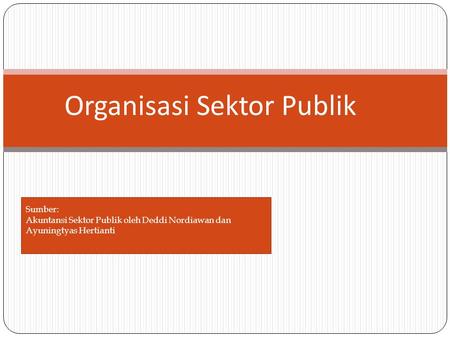 Organisasi Sektor Publik