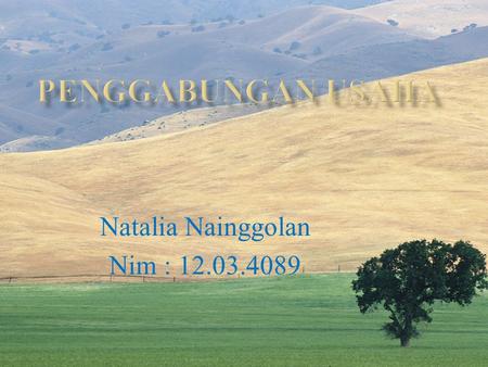 Natalia Nainggolan Nim :
