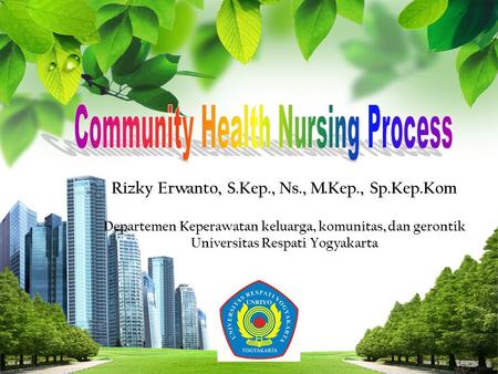 Community Health Nursing Process
