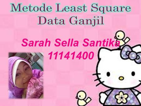 Metode Least Square Data Ganjil