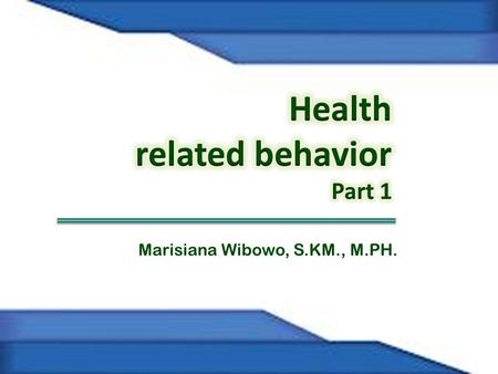 Marisiana Wibowo, S.KM., M.PH.. Tipe gaya hidup seseorang mempunyai berbagai perilaku yang mempunyai faktor resiko terhadap penyakit tertentu Misal.