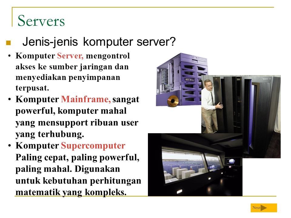 Pengenalan Komputer Perangkatnya Ppt Download Servers Jenis Server Gambar