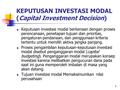 KEPUTUSAN INVESTASI MODAL (Capital Investment Decision)