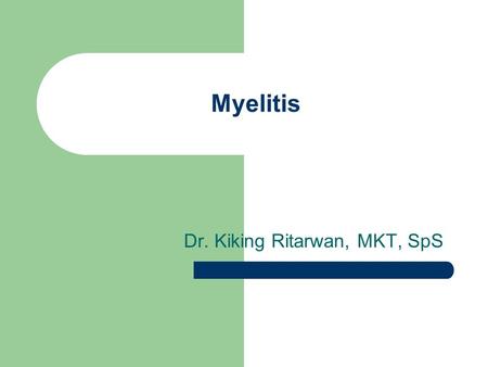 Dr. Kiking Ritarwan, MKT, SpS