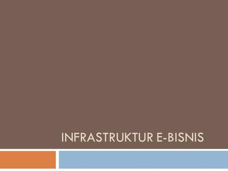 INFRASTRUKTUR E-BISNIS. Introduction  Infrastruktur mempengaruhi kualitas pelayanan  Speed  responsiveness  Infrastruktur e-bisnis  Arsitektur jaringan.