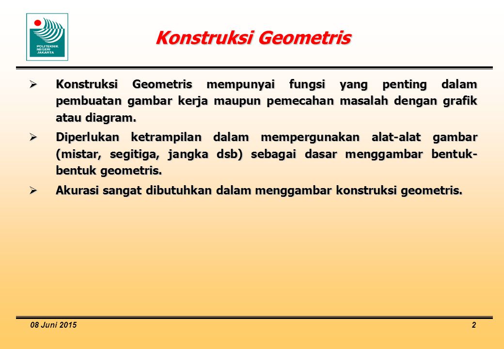 Gambar Teknik Konstruksi Geometris 16 April Ppt Download 3