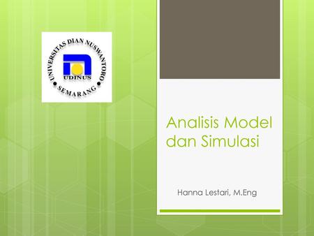 Analisis Model dan Simulasi