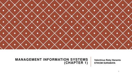 Management Information Systems (Chapter 1)