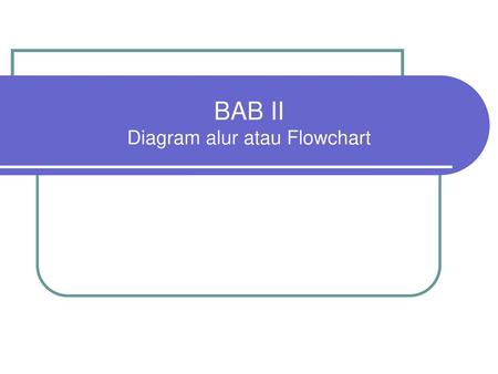 BAB II Diagram alur atau Flowchart