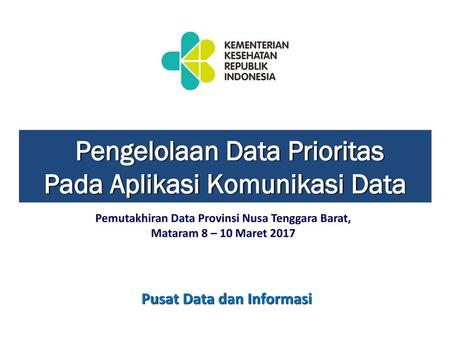Pengelolaan Data Prioritas Pada Aplikasi Komunikasi Data