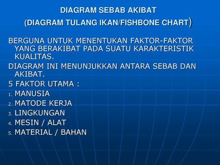 DIAGRAM SEBAB AKIBAT (DIAGRAM TULANG IKAN/FISHBONE CHART)
