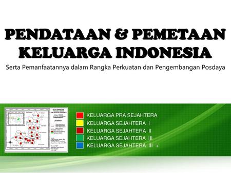 PENDATAAN & PEMETAAN KELUARGA INDONESIA
