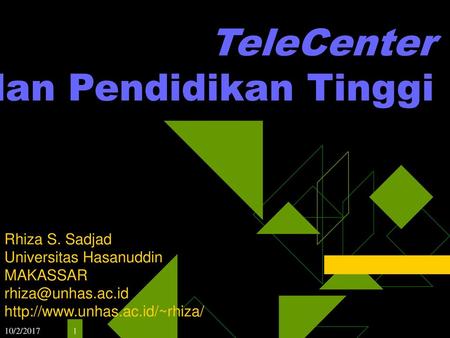 TeleCenter dan Pendidikan Tinggi