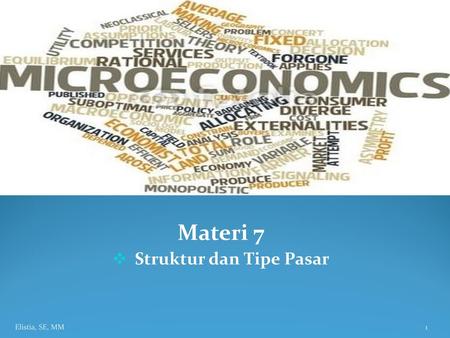 Materi 7 Struktur dan Tipe Pasar