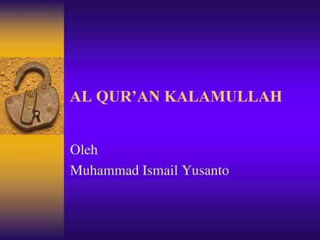 Oleh Muhammad Ismail Yusanto