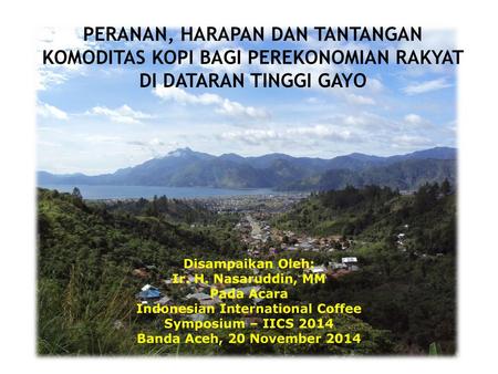 Indonesian International Coffee Symposium – IICS 2014