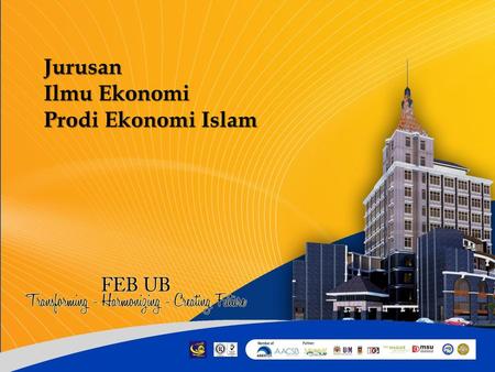 Jurusan Ilmu Ekonomi Prodi Ekonomi Islam