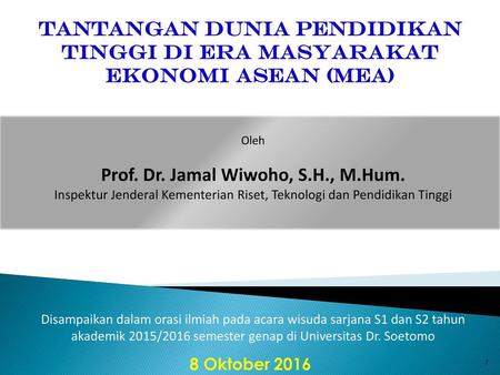 Prof. Dr. Jamal Wiwoho, S.H., M.Hum.