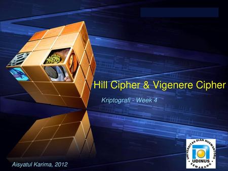 Hill Cipher & Vigenere Cipher